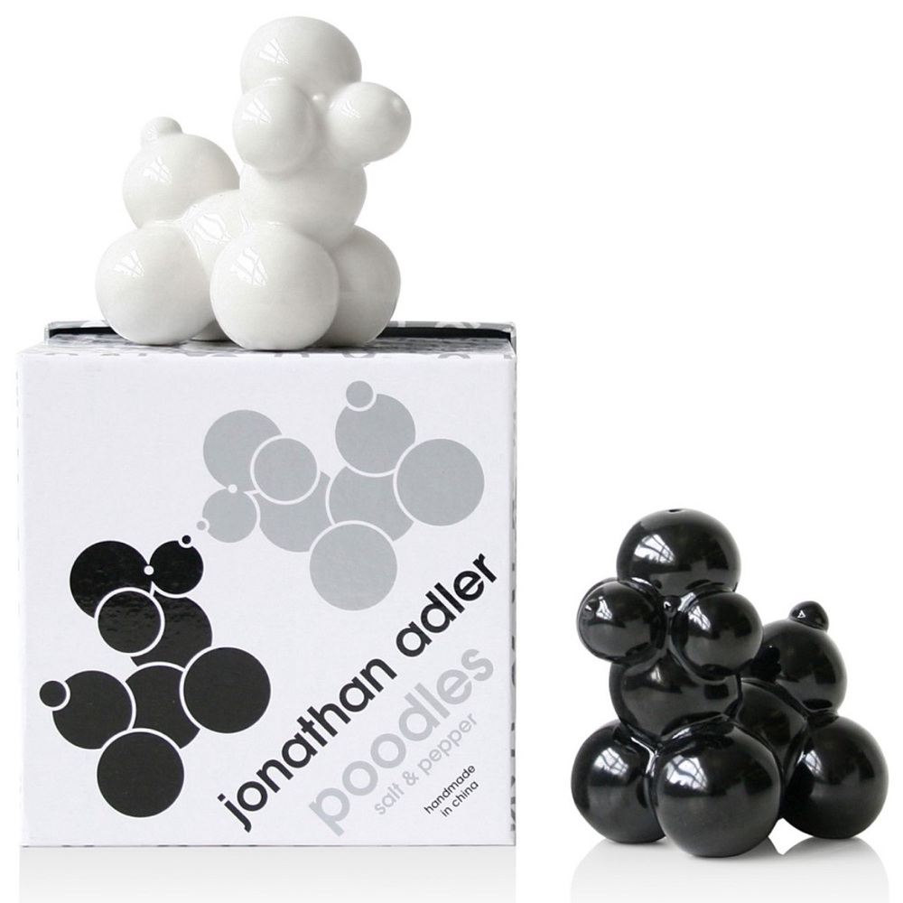 JONATHAN ADLER Poodle Salt & Pepper Shakers